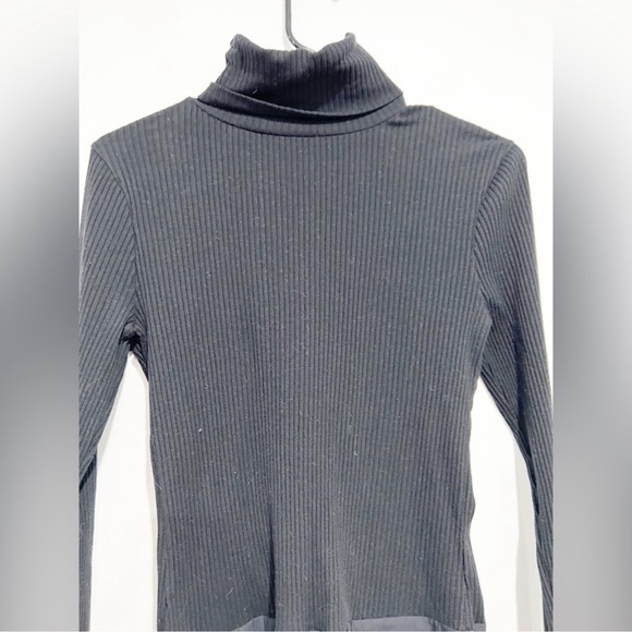 J. Crew Black Ribbed Turtleneck Bodysuit - Picture 7 of 7